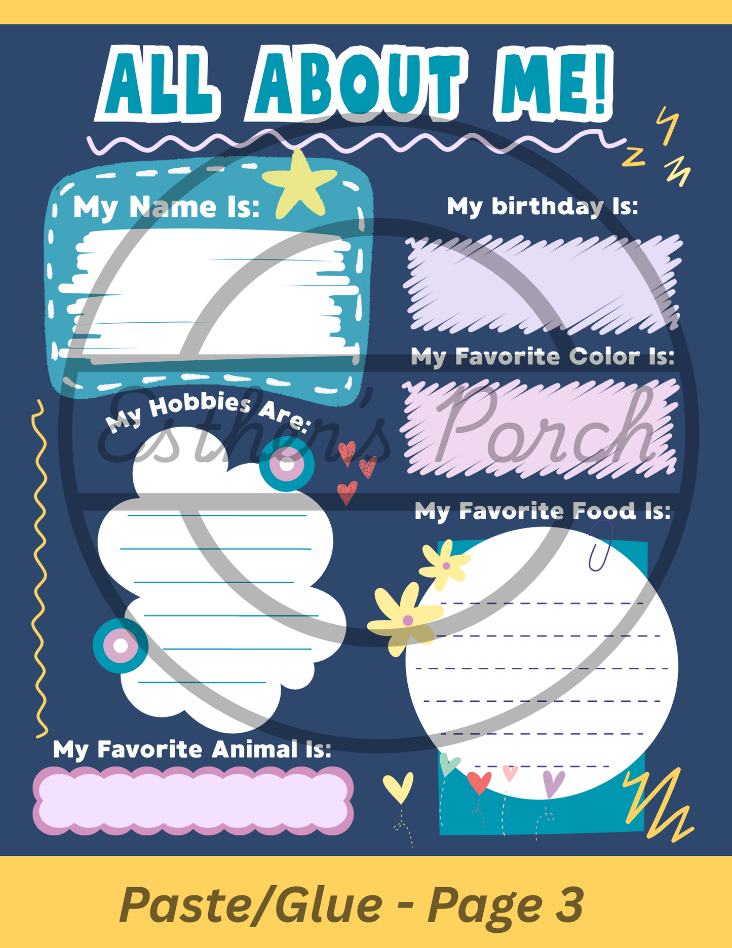 All About Me Template