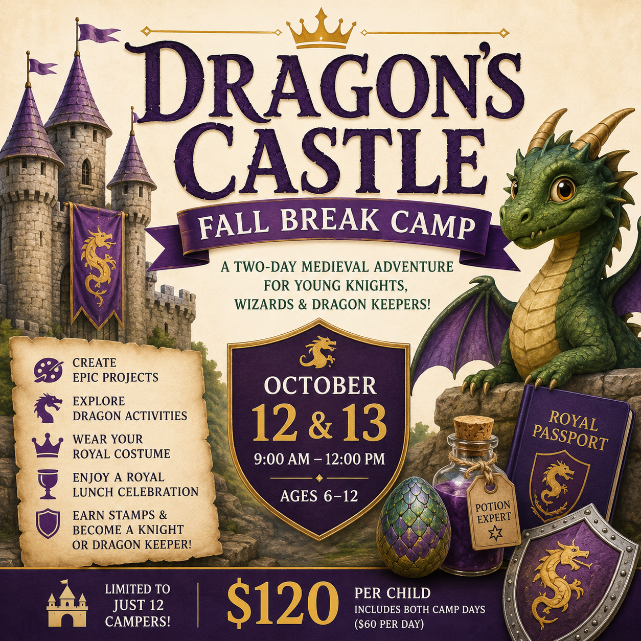Dragon's Castle Fall Break Camp (Oct 12th & 13th)
