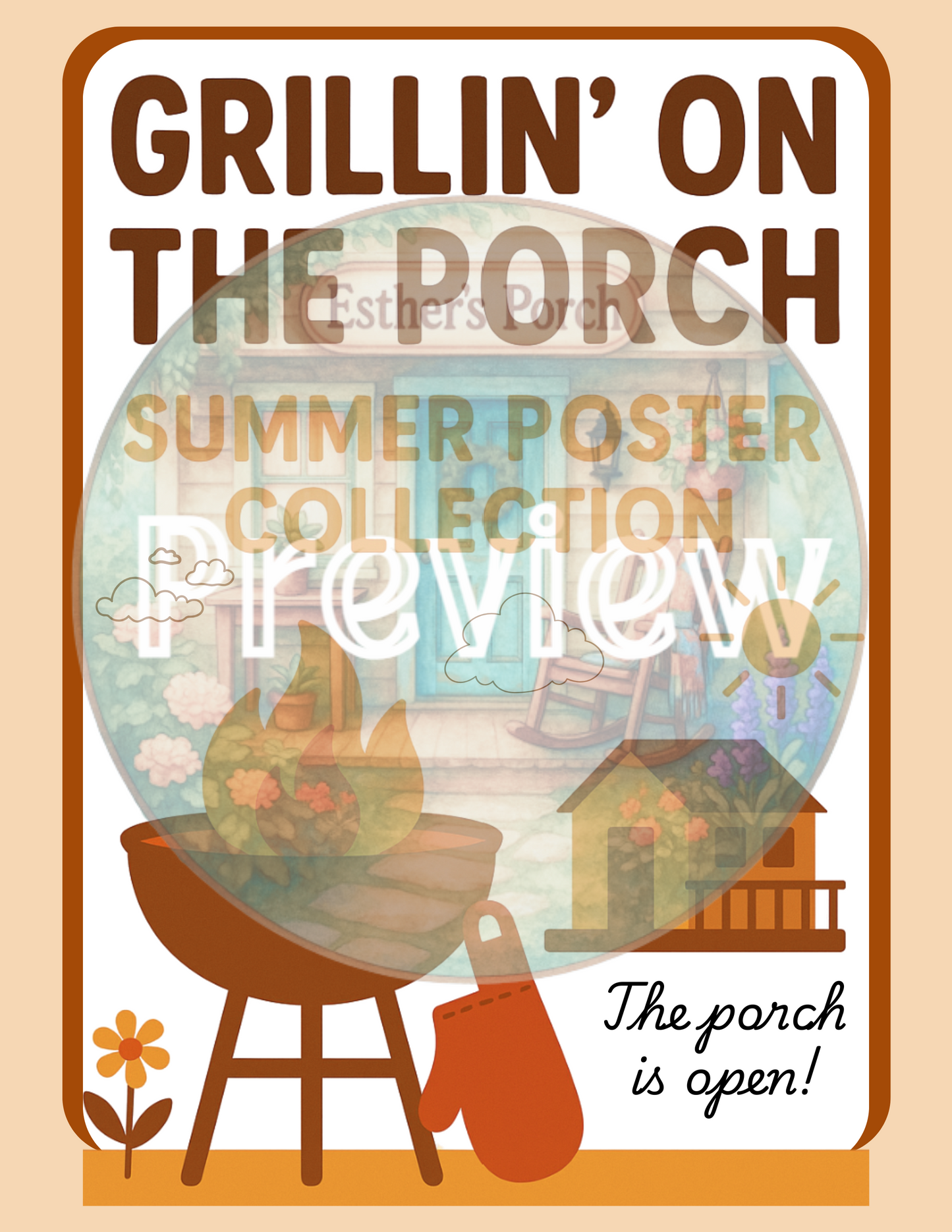 Grillin’ on the Porch Dramatic Play Kit!