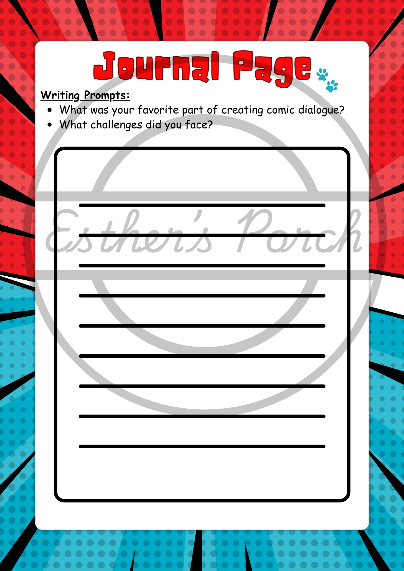 Comic Creation & Superhero Storytelling – 4-Week Lesson Plan