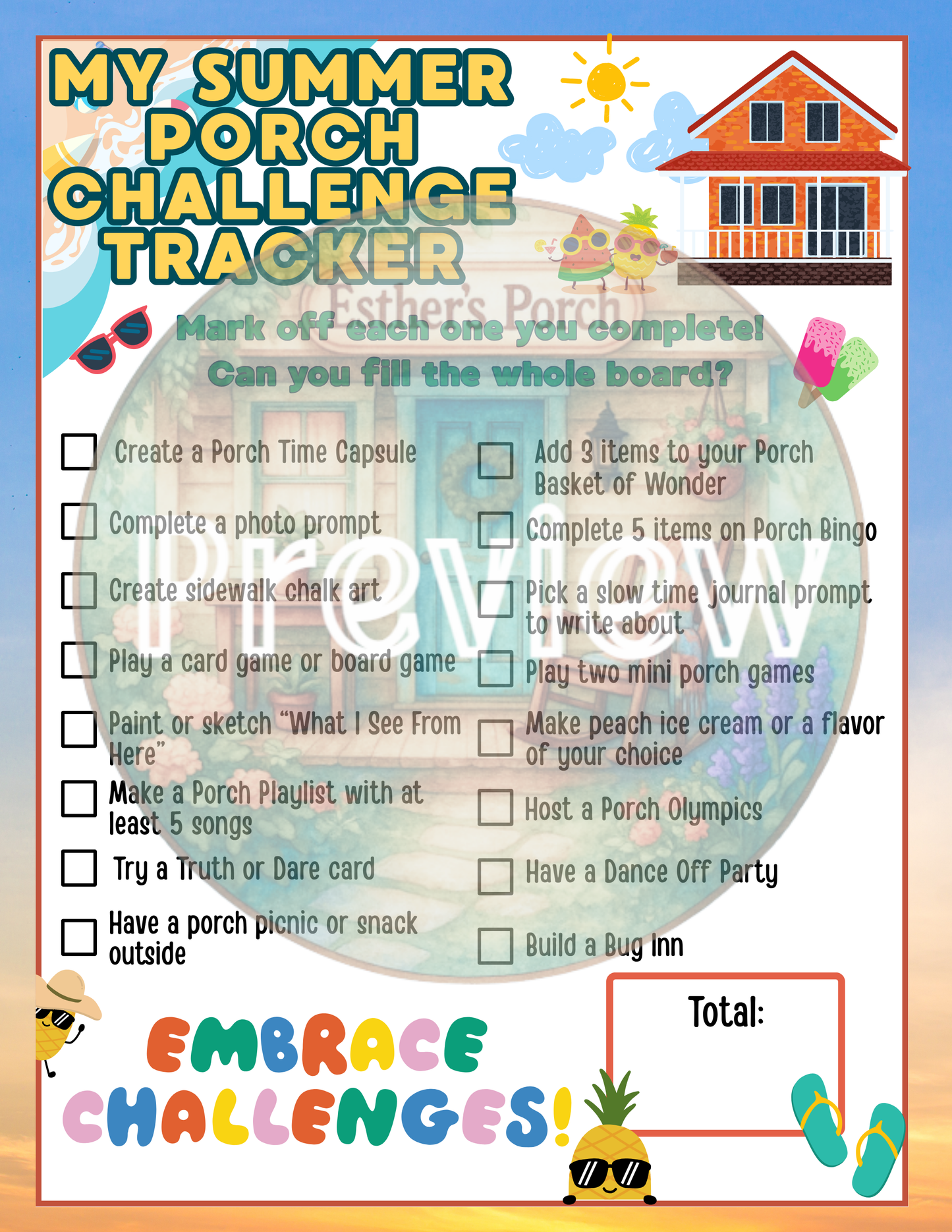 The Summer Porch Challenge