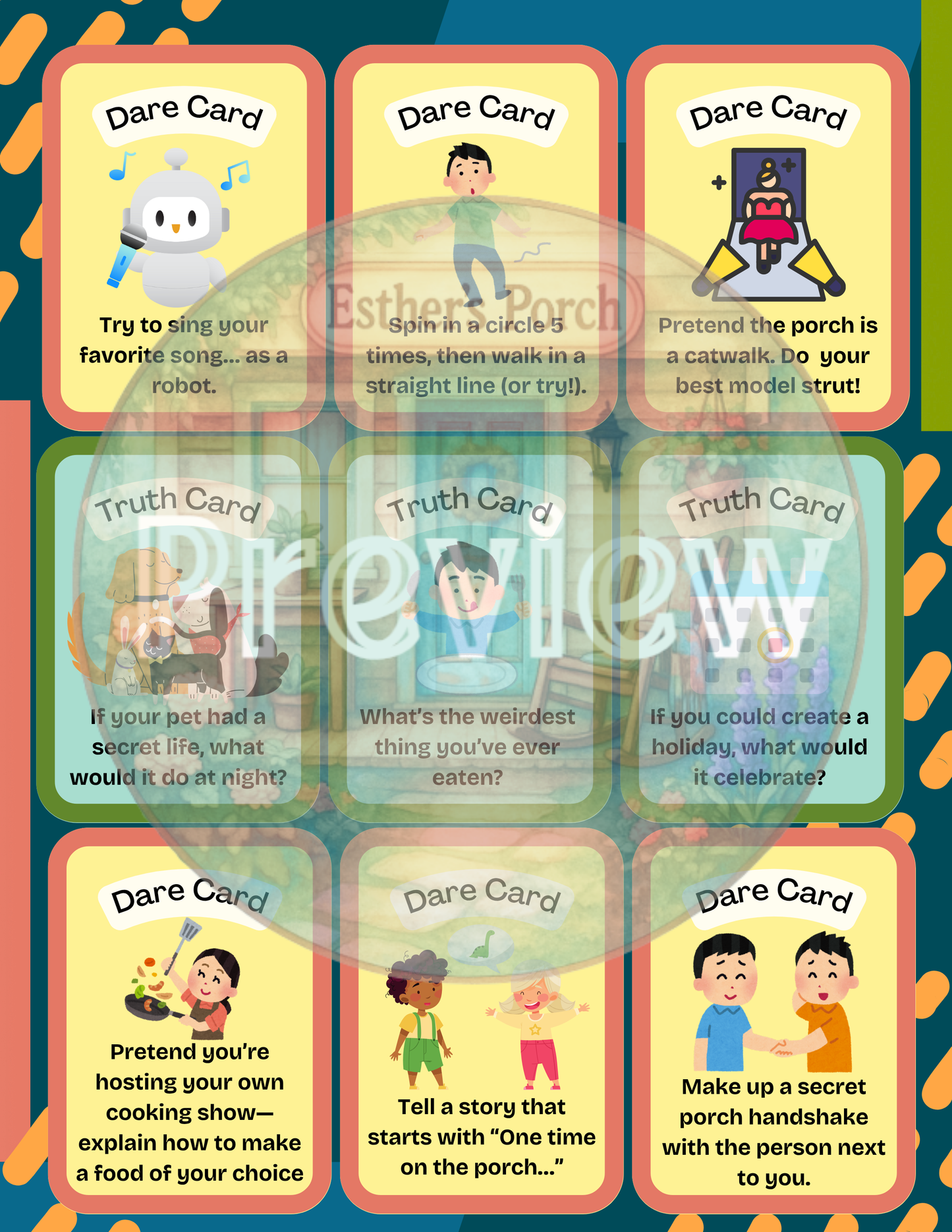 Porch Truth or Dare – Silly. Safe. Full of Laughs.
