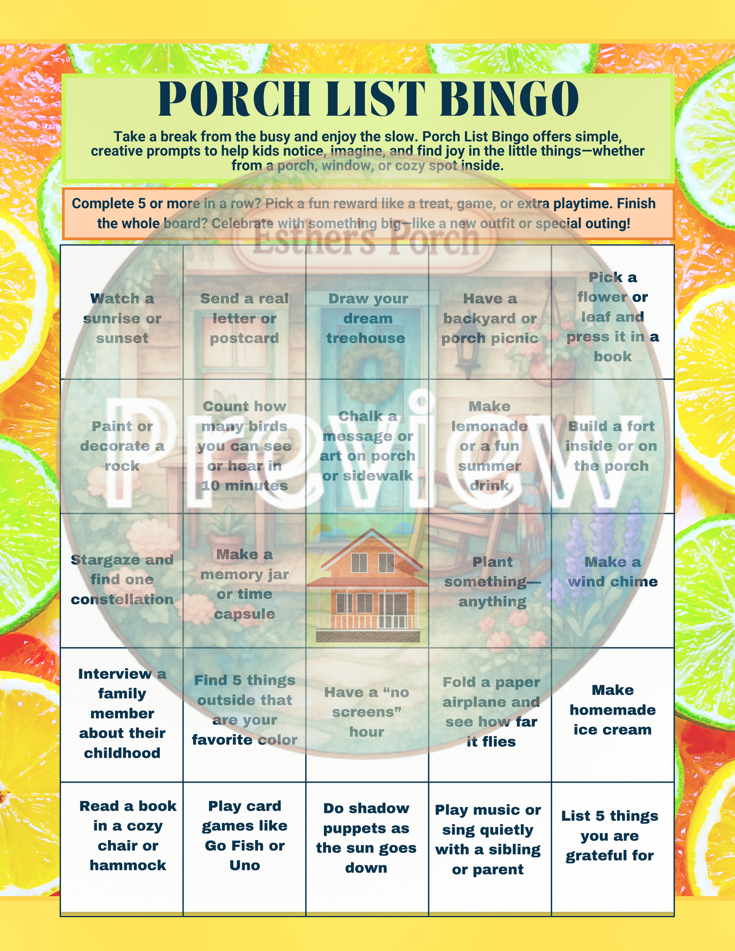 The Porch List: Slow Down, Look Around, and Let Wonder In