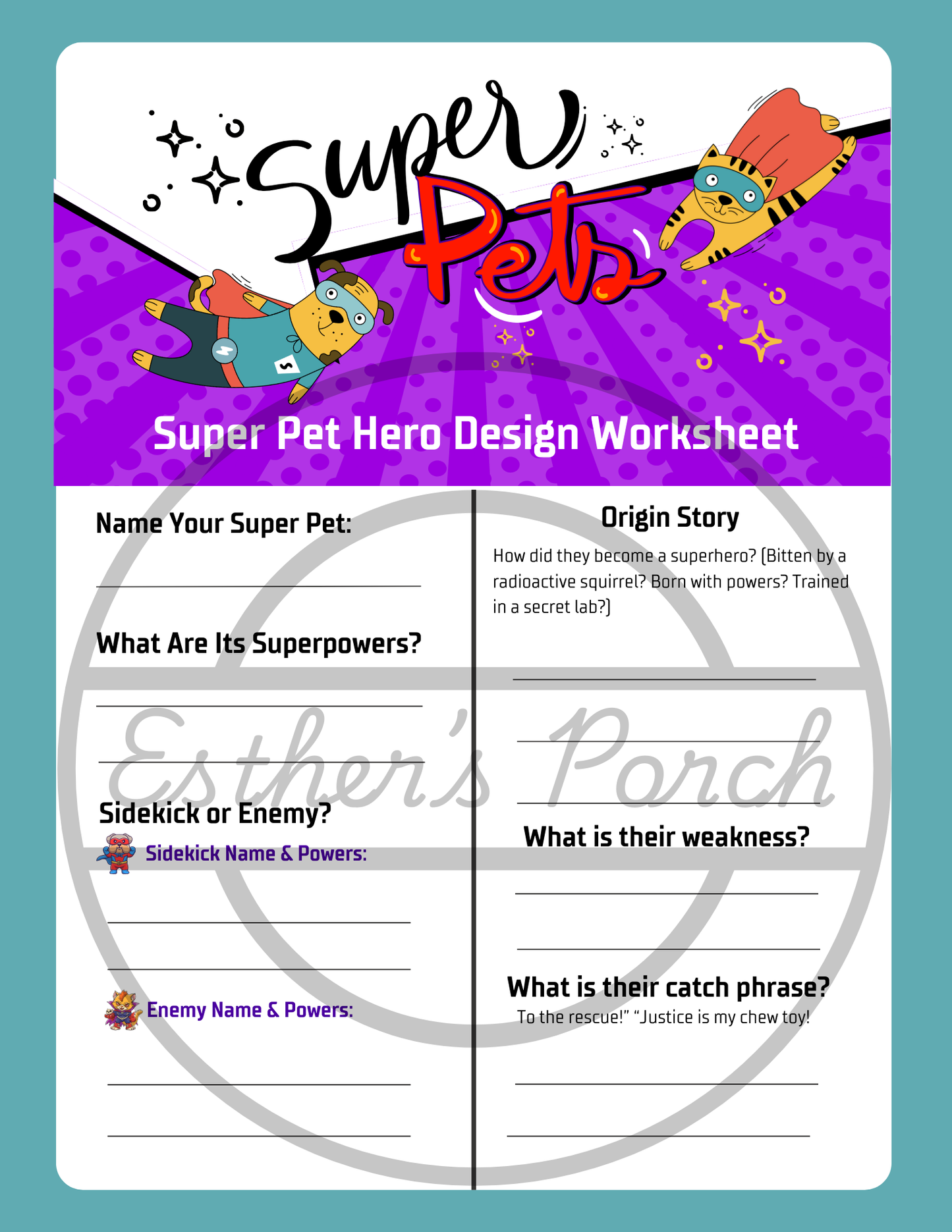 Comic Creation & Superhero Storytelling – 4-Week Lesson Plan