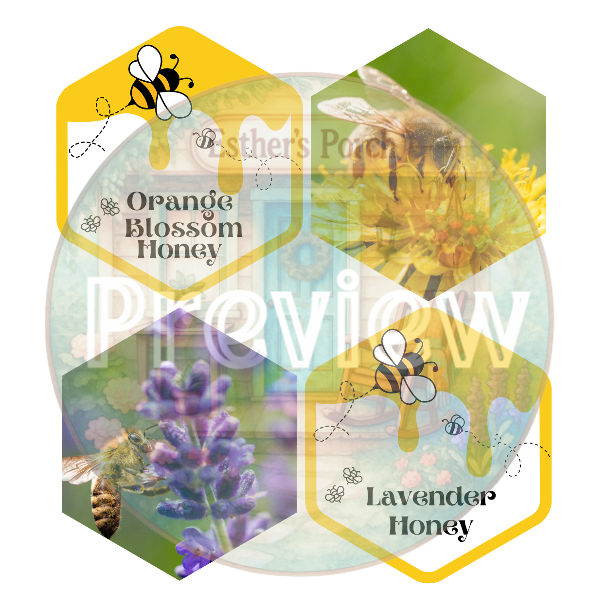 Bee-Themed Learning & Dramatic Play Label Collection