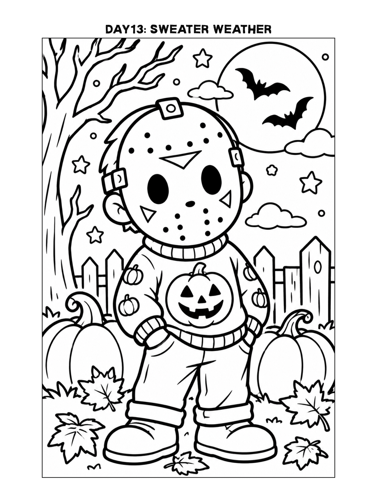 Artober Free Printable Coloring Pages