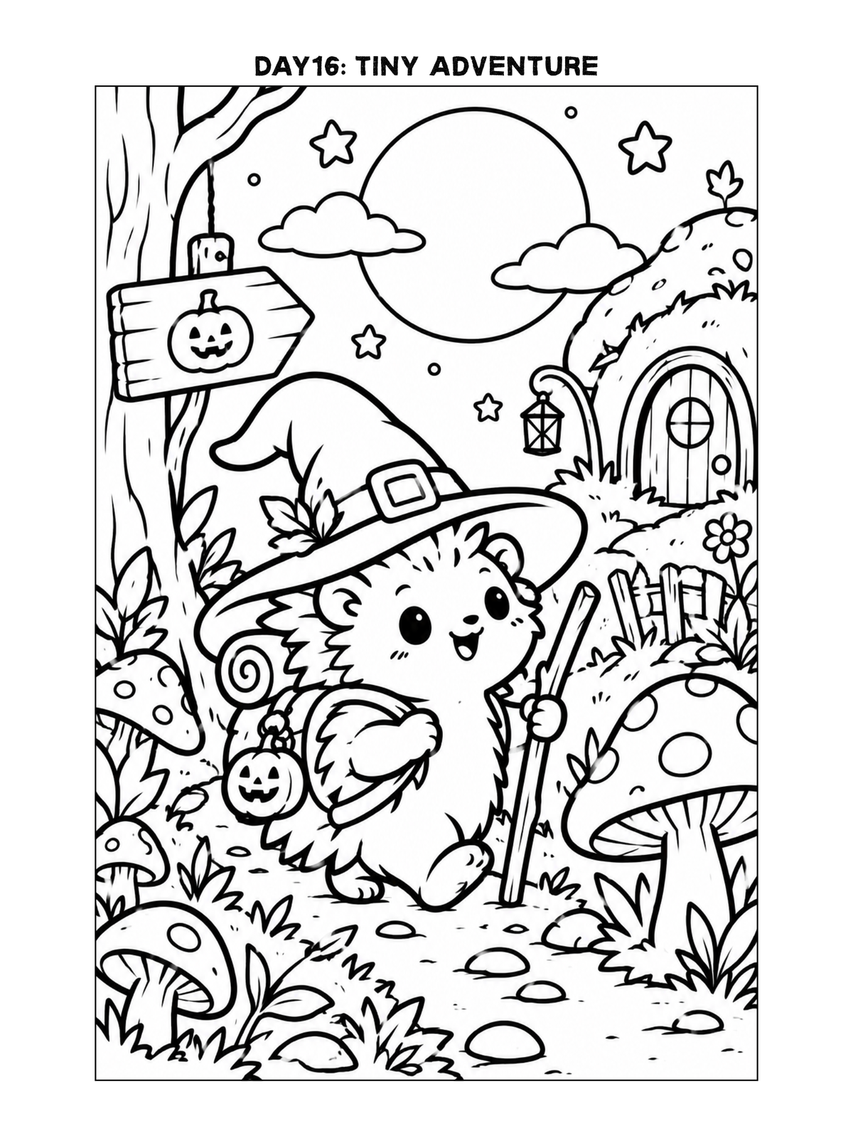 Artober Free Printable Coloring Pages