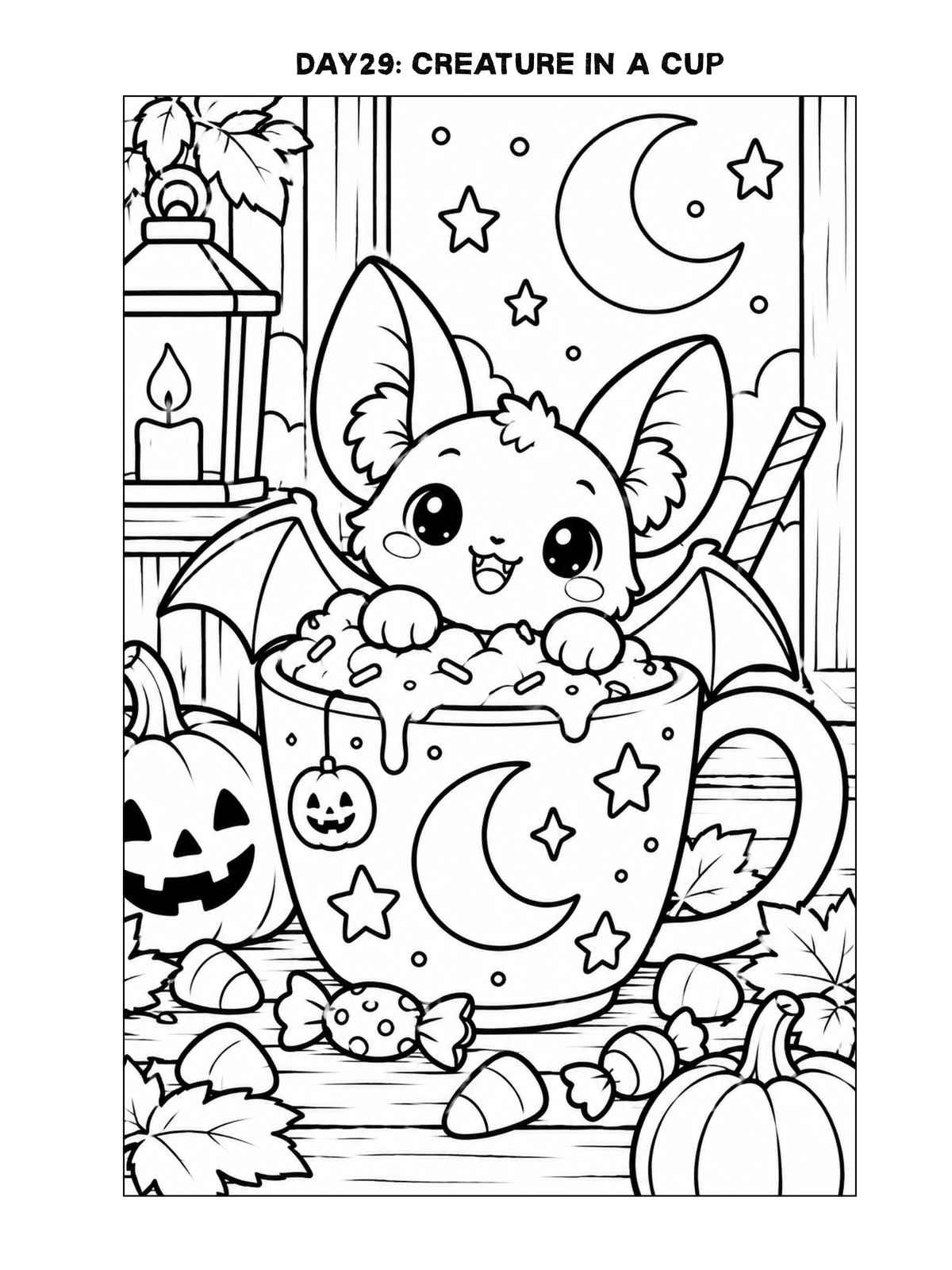 Artober Free Printable Coloring Pages