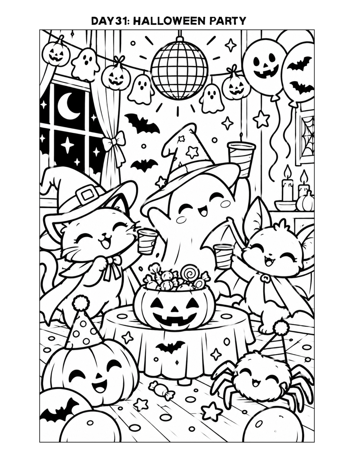 Artober Free Printable Coloring Pages