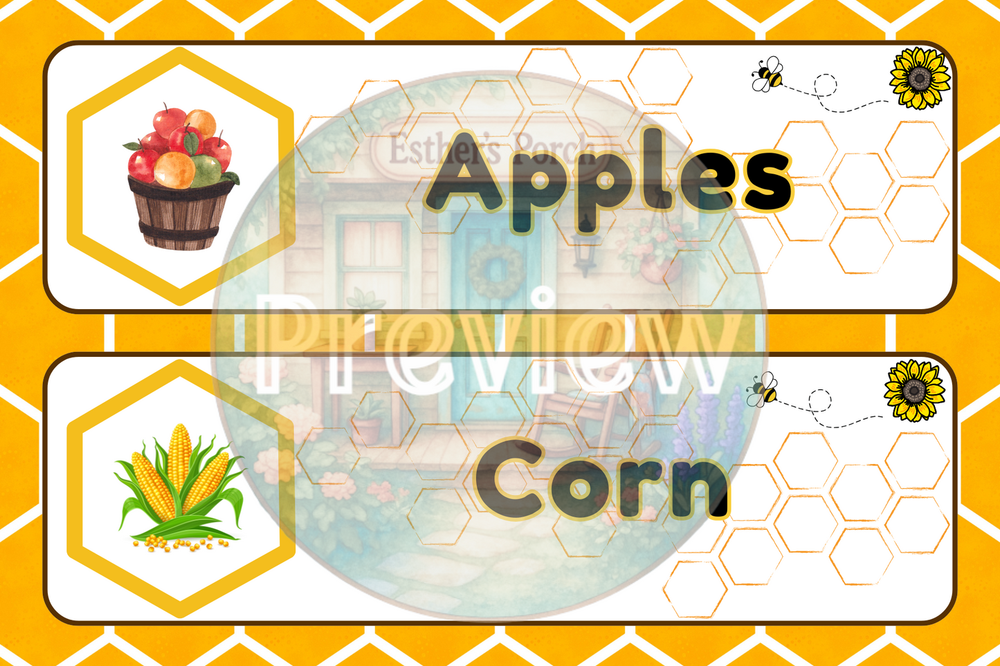Bee-Themed Farmers Market – Dramatic Play and Entrepreneurship Game