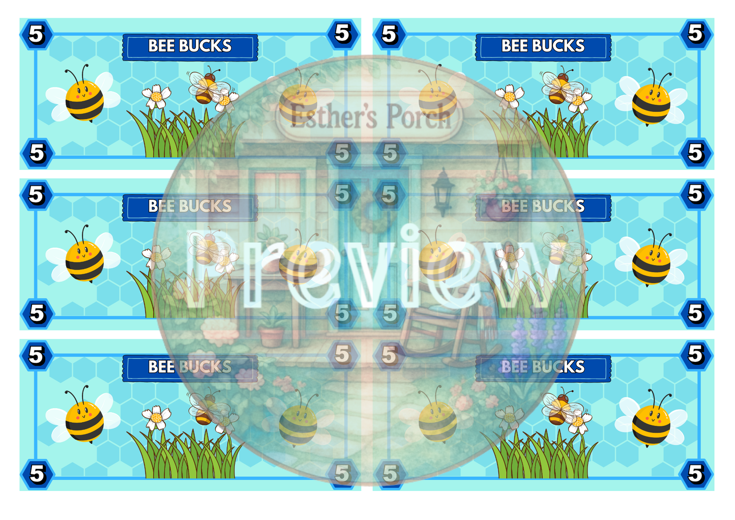 Bee-Themed Farmers Market – Dramatic Play and Entrepreneurship Game