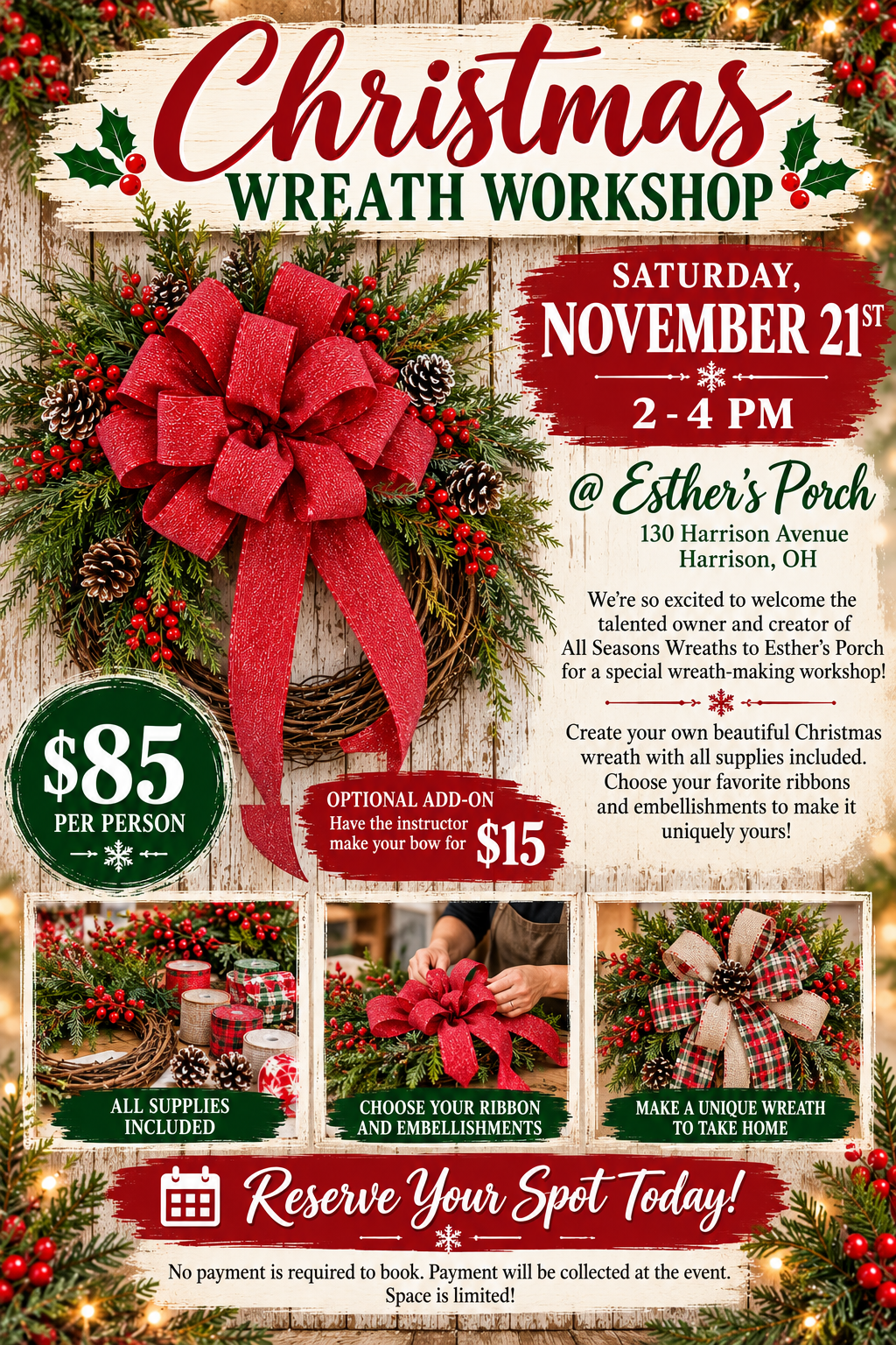 Christmas Wreath Workshop