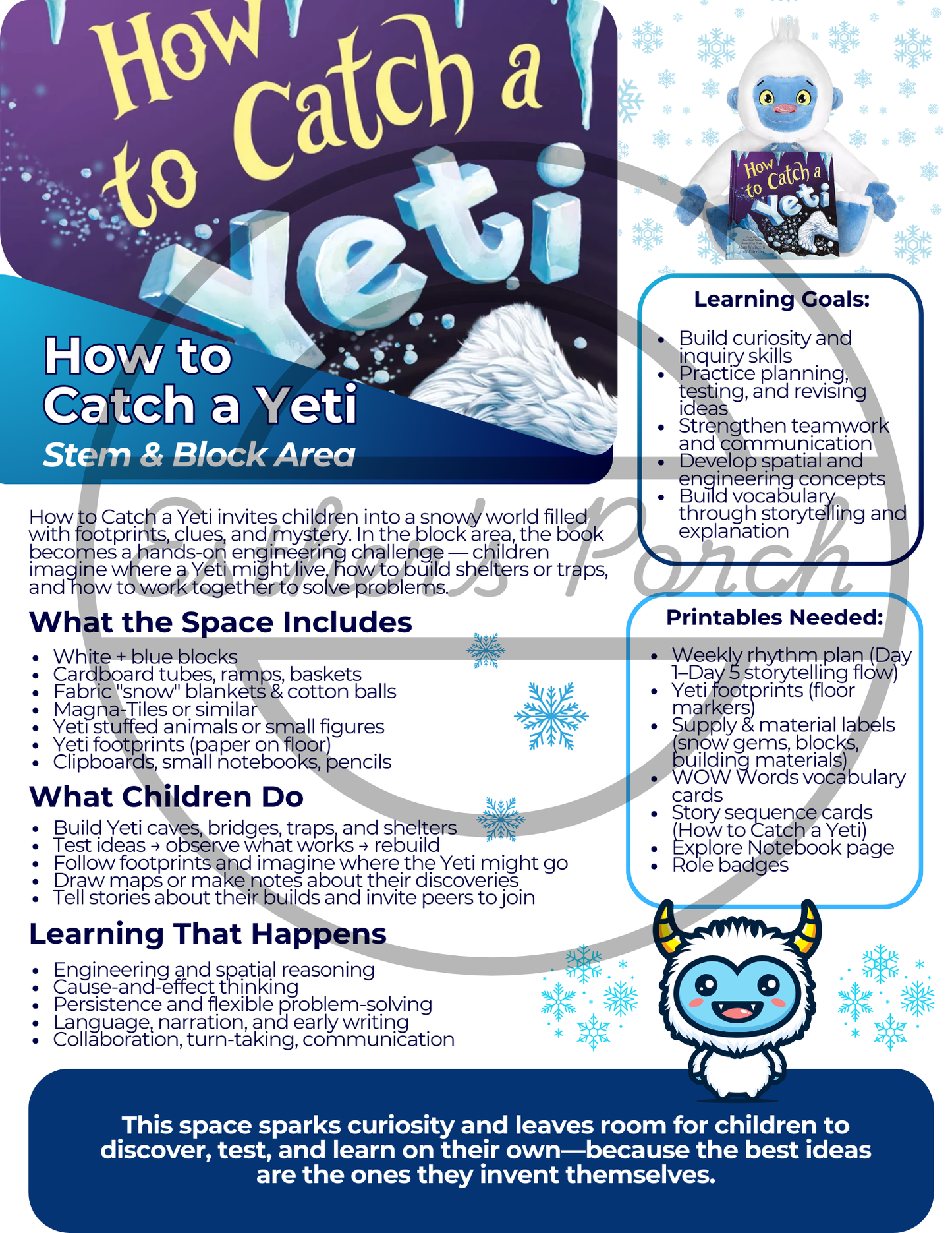 Inspired Lesson Plan: How to Catch a Yeti