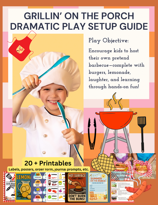 Grillin’ on the Porch Dramatic Play Kit!
