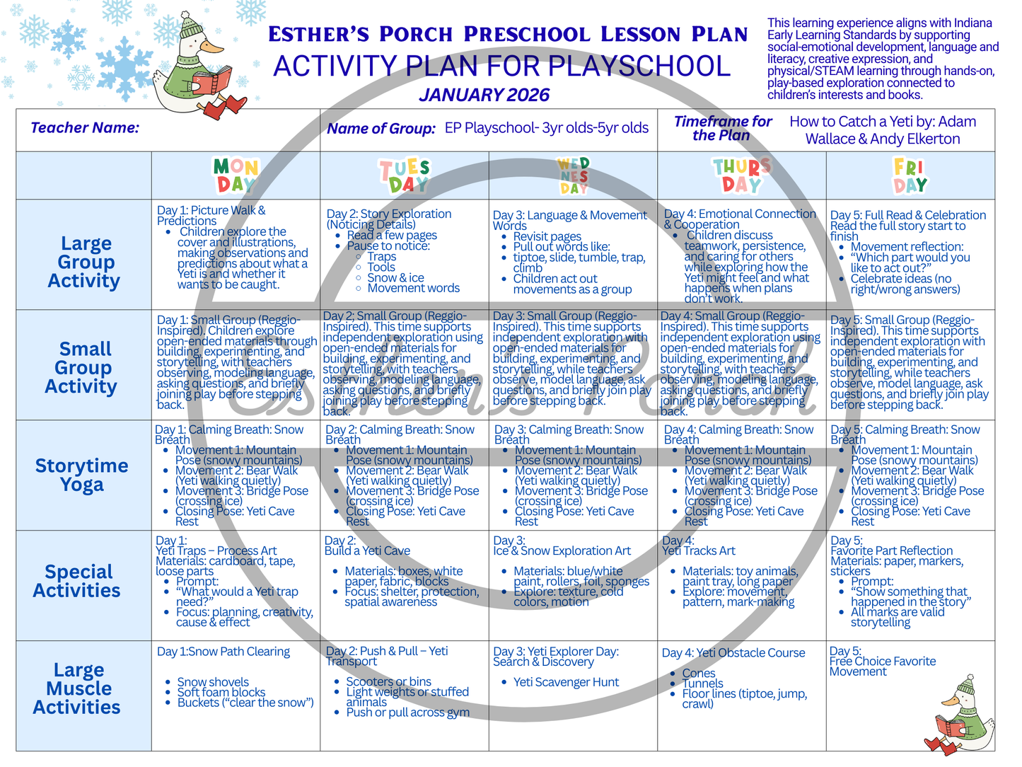Inspired Lesson Plan: How to Catch a Yeti