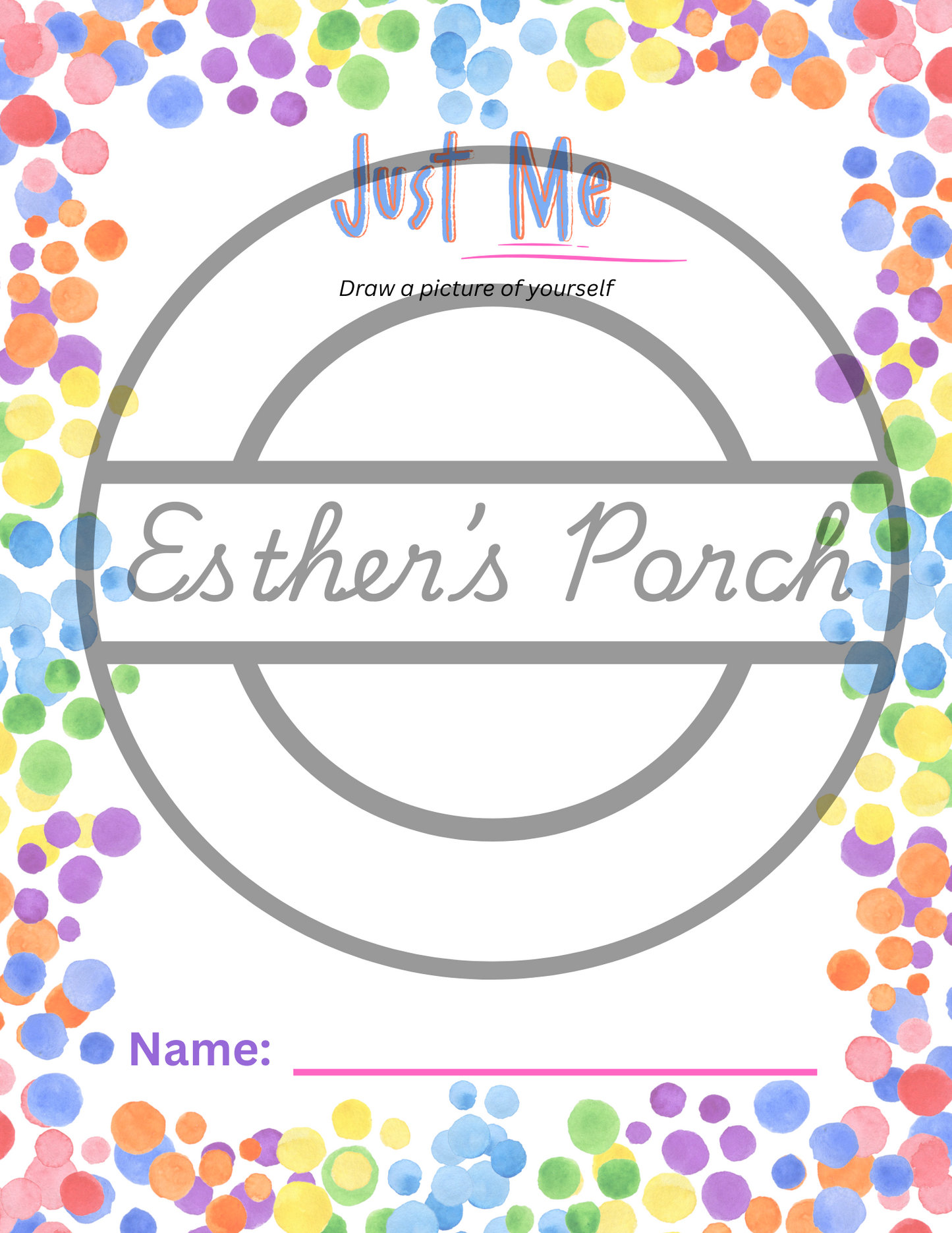 Just Me - Creative drawing template