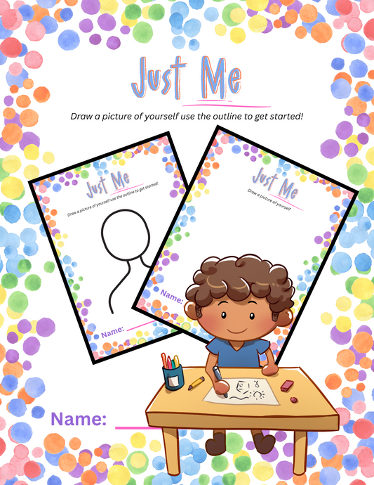Just Me - Creative drawing template