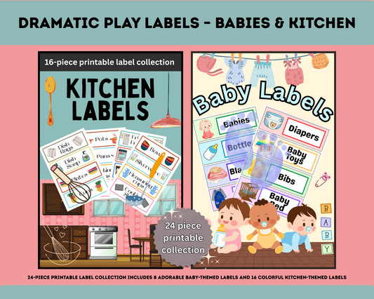 Dramatic Play Labels – Babies & Kitchen