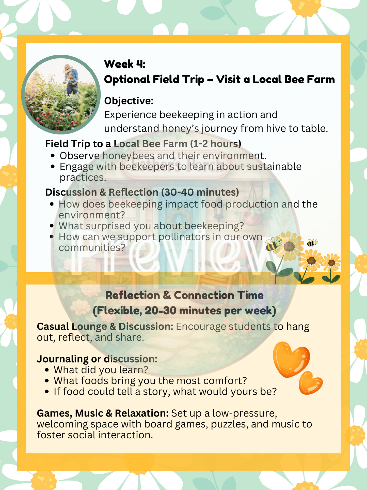 Honeybees & Biscuits - Hands on learning experience - Middle/High School