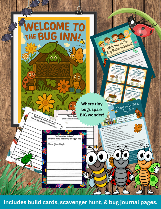 Welcome to the Bug Inn: Step-by-Step Habitat Activity with Scavenger Hunt