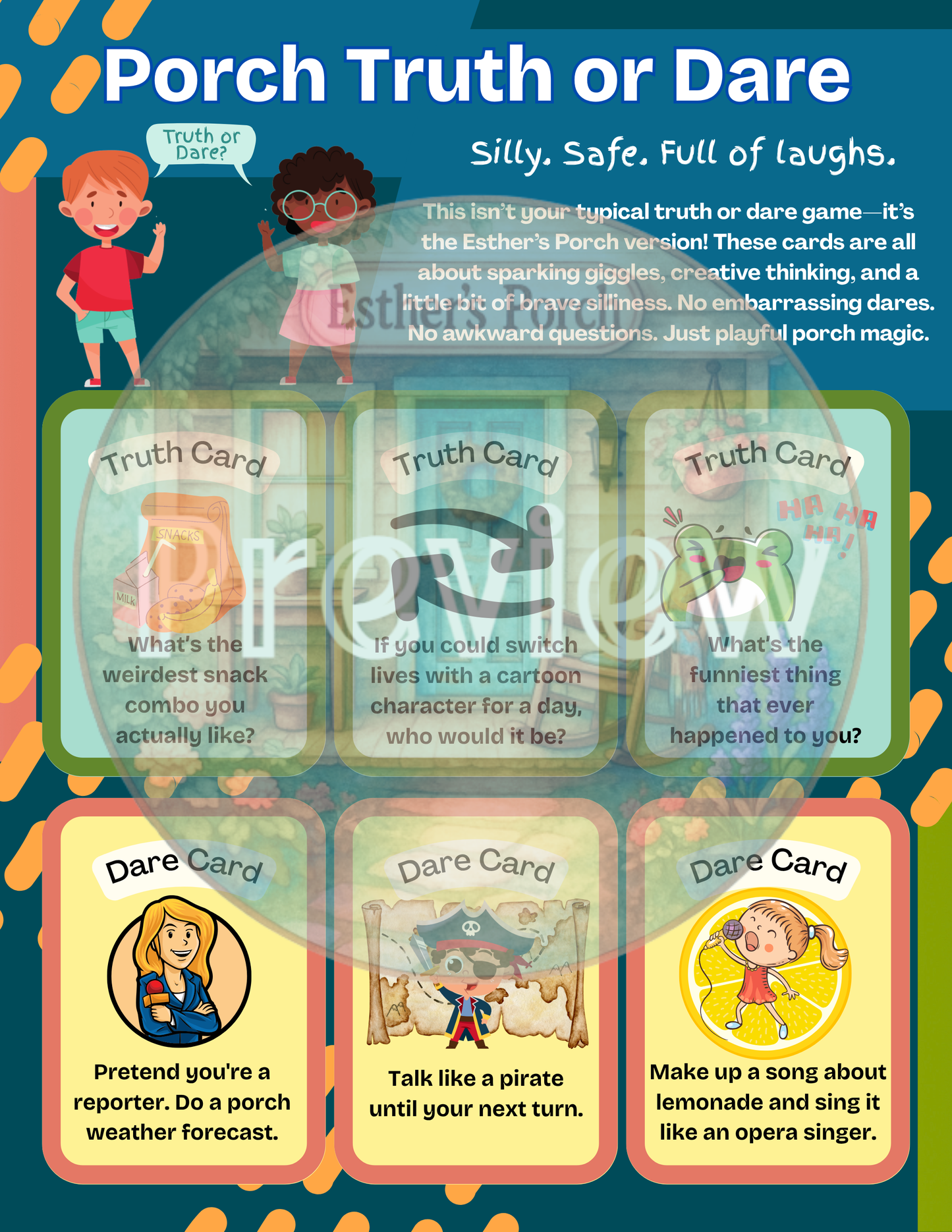 Porch Truth or Dare – Silly. Safe. Full of Laughs.