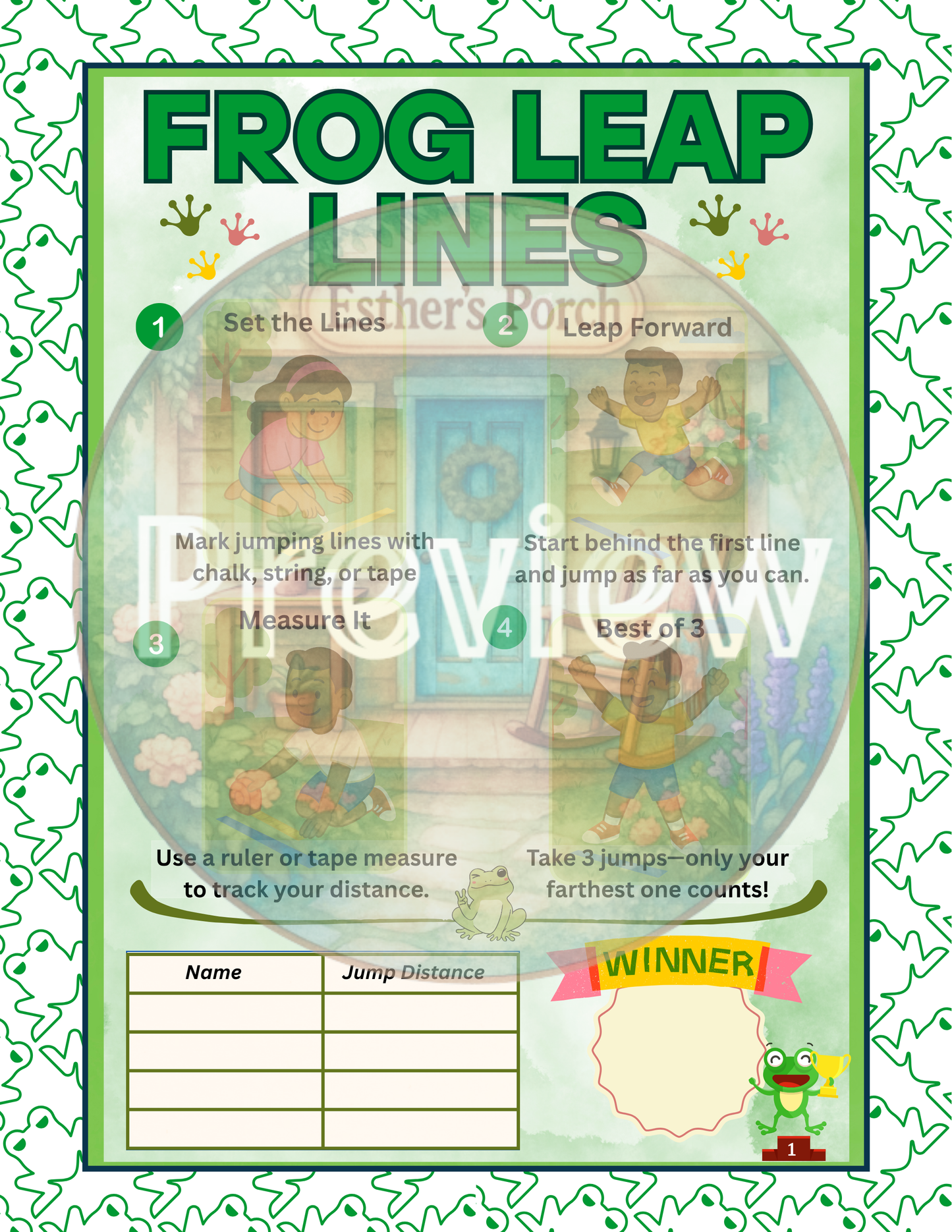 Porch Play Mini-Games