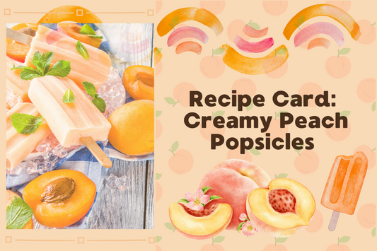 Peach Please! Homemade Popsicle Recipe Card