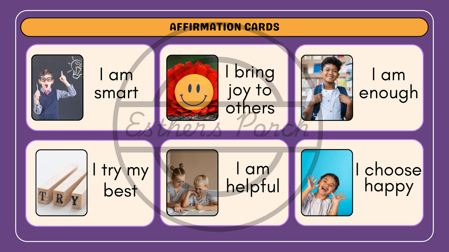 Affirmation Template + 12 Prompts – Helping Kids Find Their Inner Voice