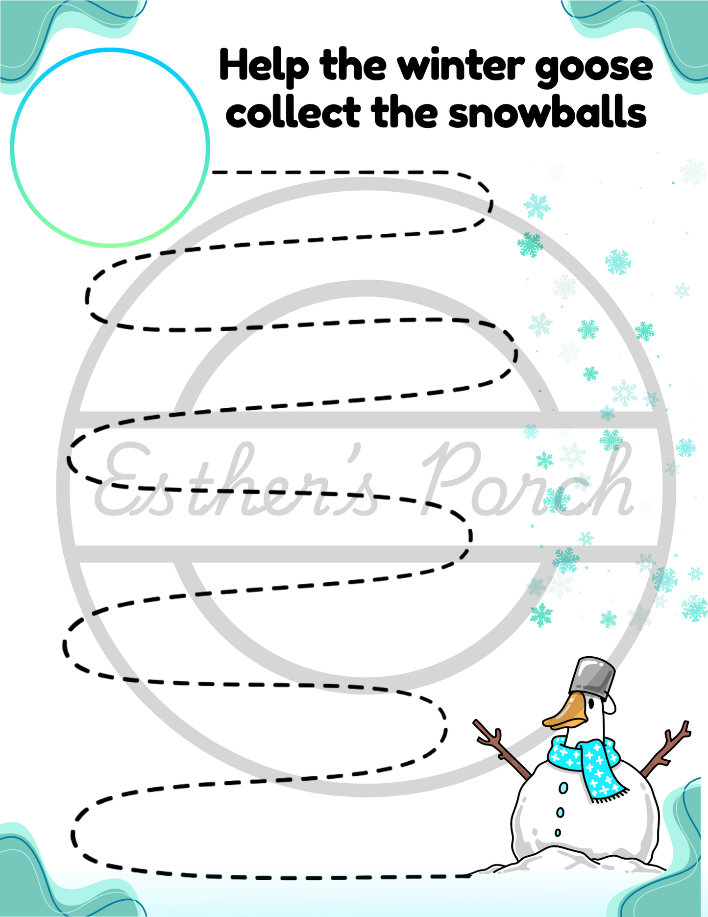Winter Fine Motor Worksheets Collection
