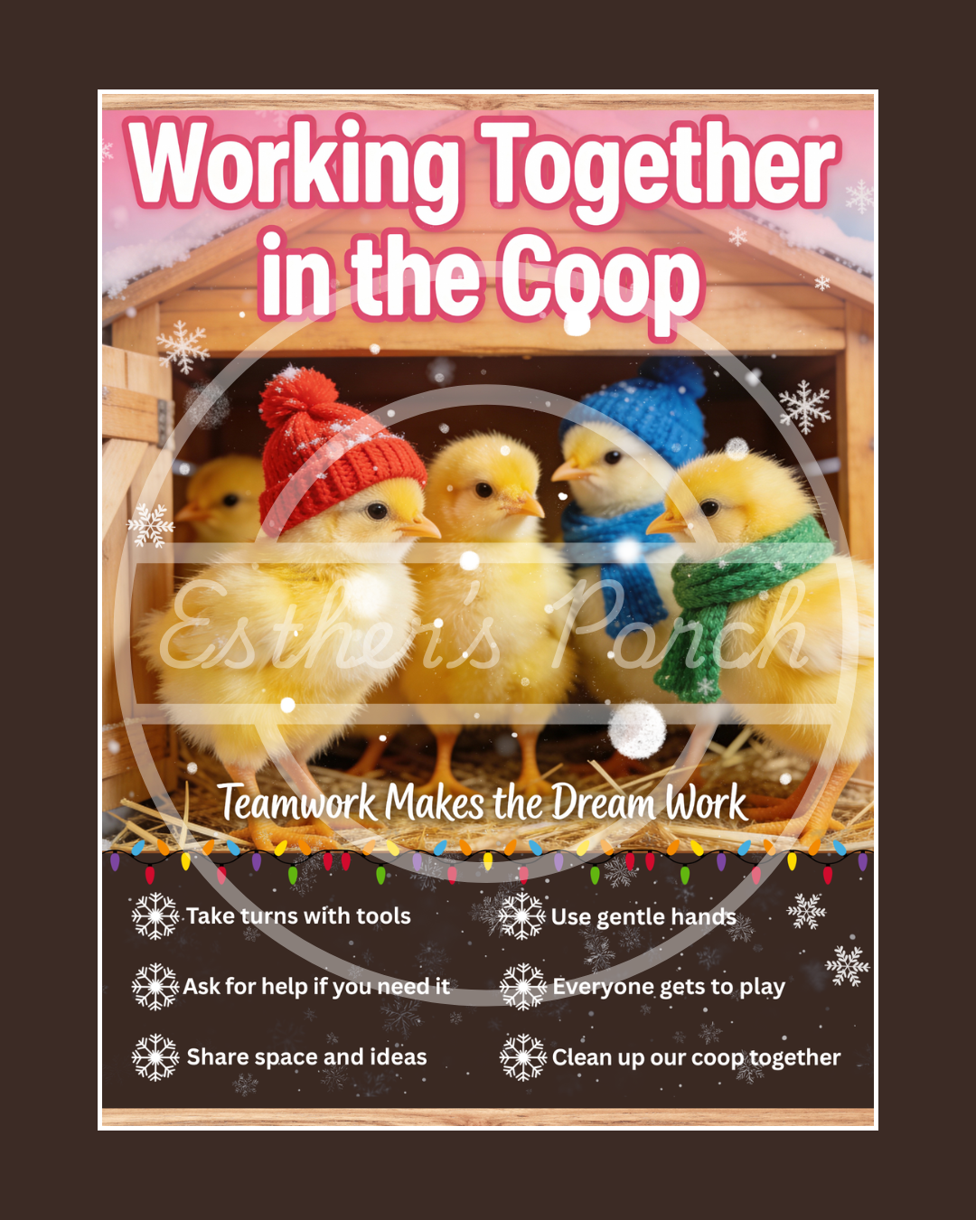 Chicken Coop Chaos Christmas Inspired - Dramatic Play Lesson